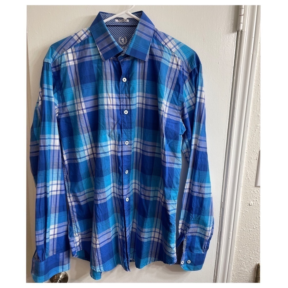 Bugatchi oohcotton shirt longe sleeve for men .